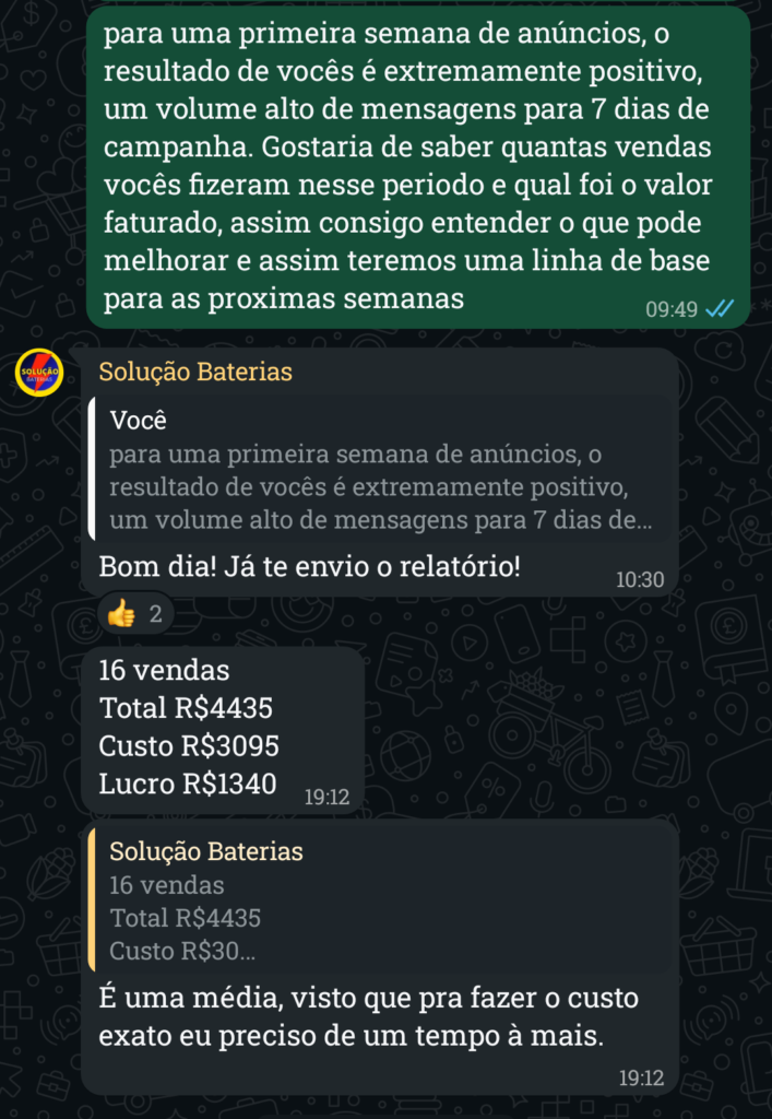 Solução baterias